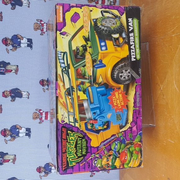 Teenage Mutant Ninja Turtles Mutant Mayem Pizzafire Van Empty Box - Picture 6 of 9